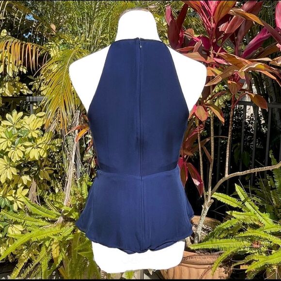 Parker Sally Tie Front Keyhole Blouse - Picture 4 of 6